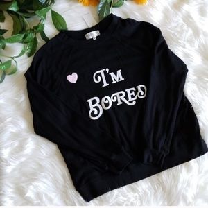 WILDFOX I’M BORED SWEATER PULLOVER
